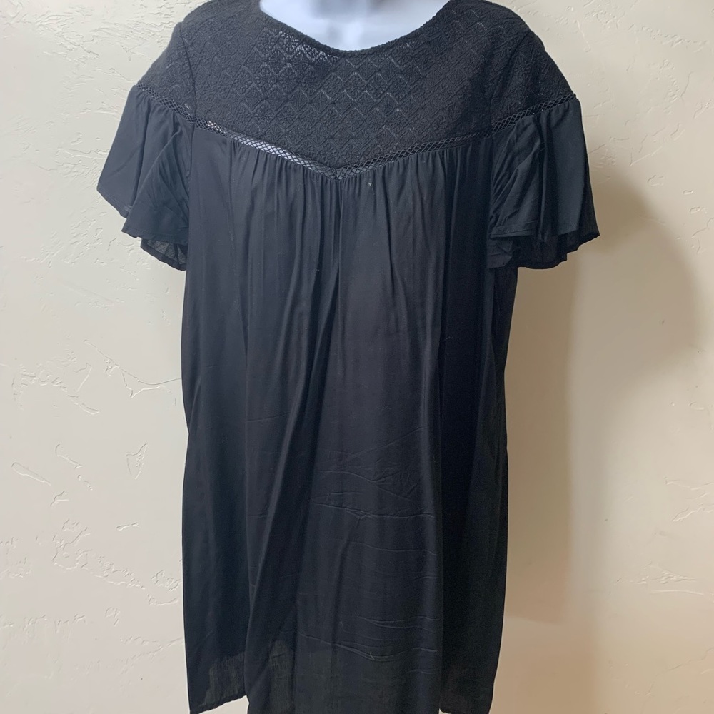 Black sheer dress
